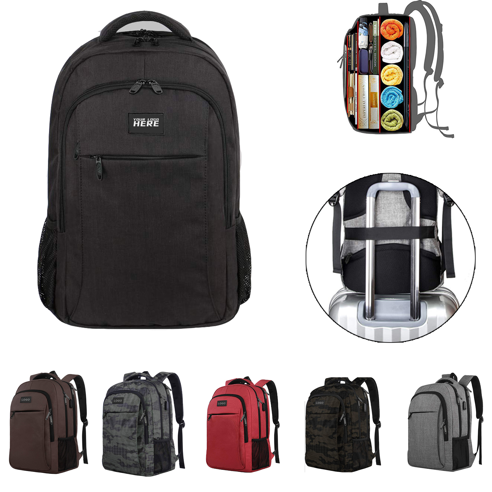 Water Resistant Business Laptop Backpack 2