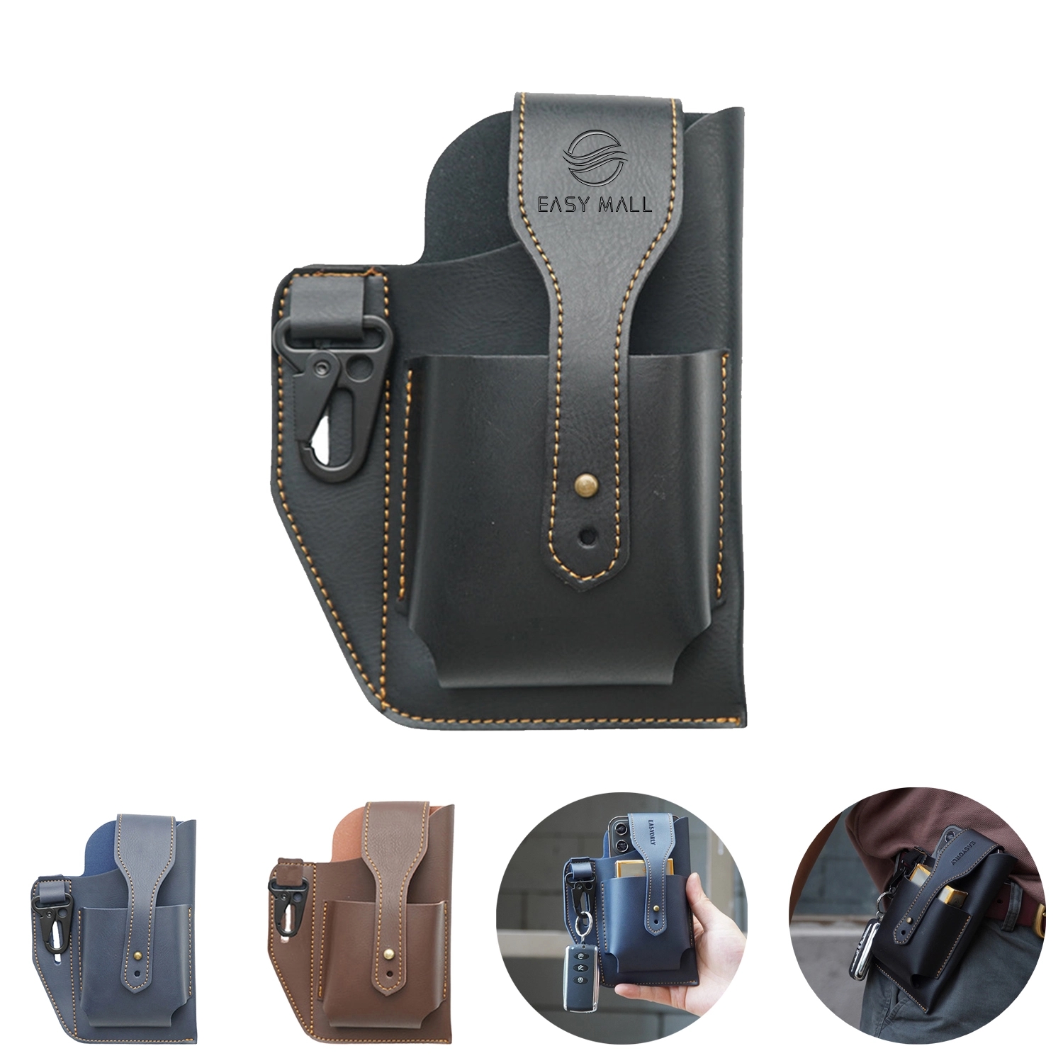 Men's Retro Belt Waist Bag 3