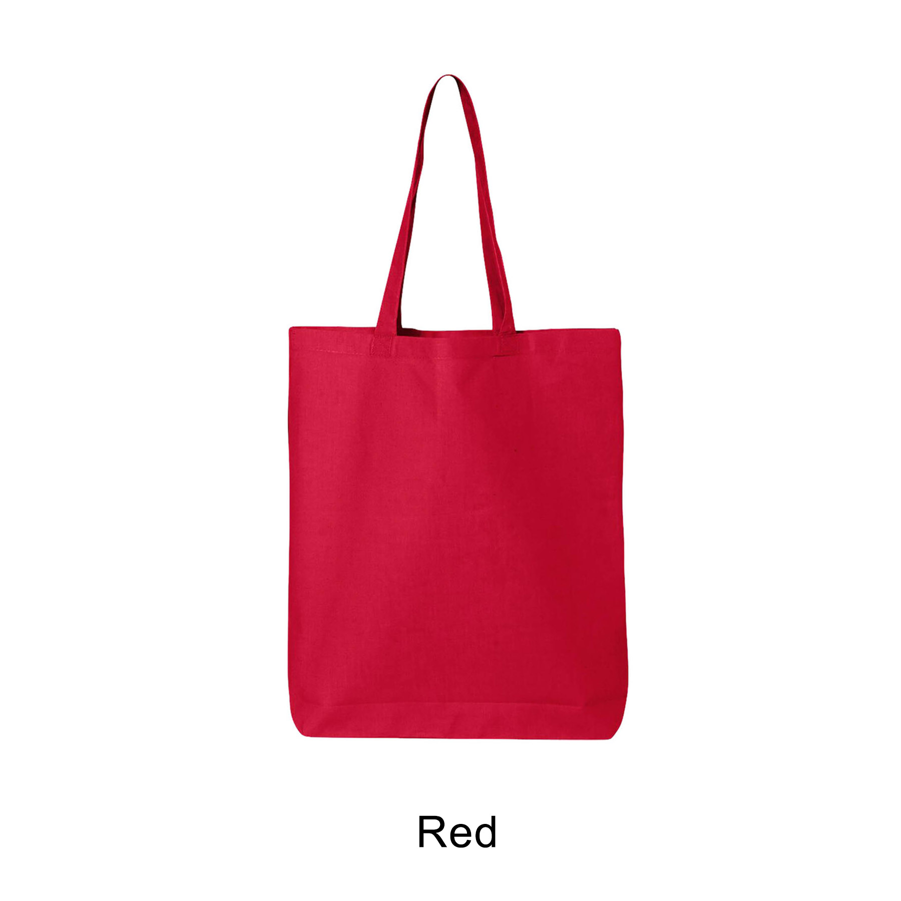 6 oz. 100% Cotton Canvas Tote Bag w/Bottom Gusset 15