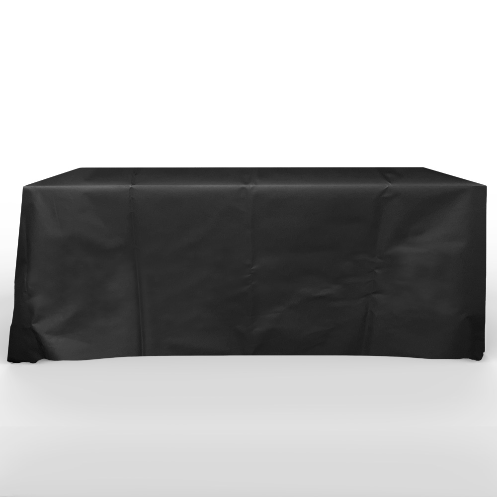 Recyclable, Non Woven 6' Flat, 4 Sided Screen Print Table Cover 5