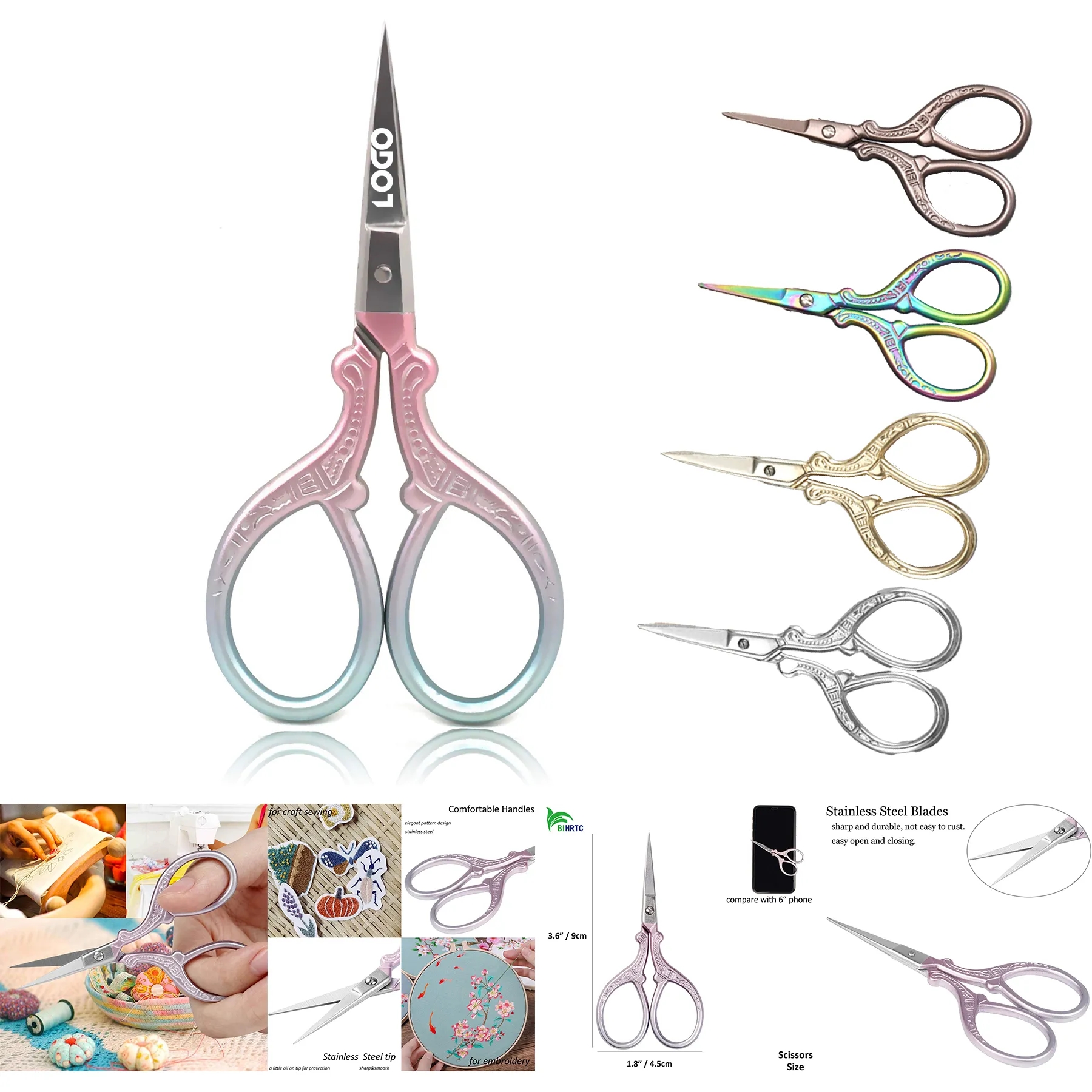 3.6 Inch Stainless Steel Sharp Scissors 2