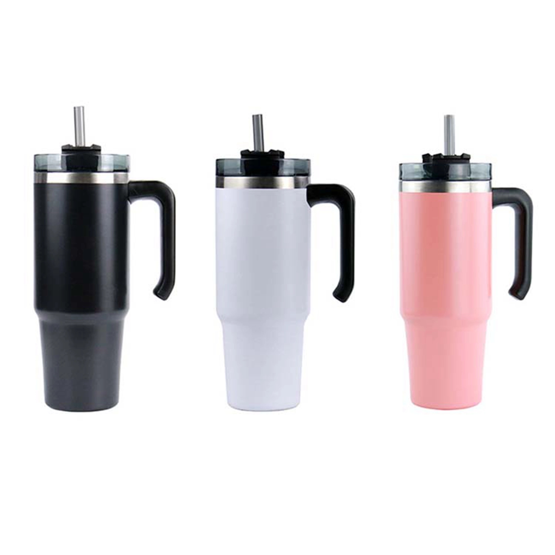 30 Oz. Double Wall Stainless Steel Vacuum Mug with Handle 13