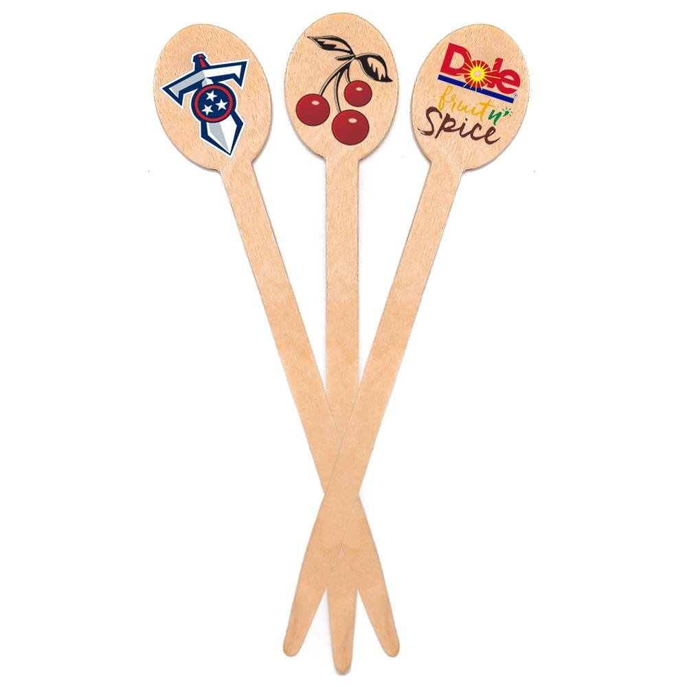 5 inch Custom Skewers - Oval Top - Color Printing 4