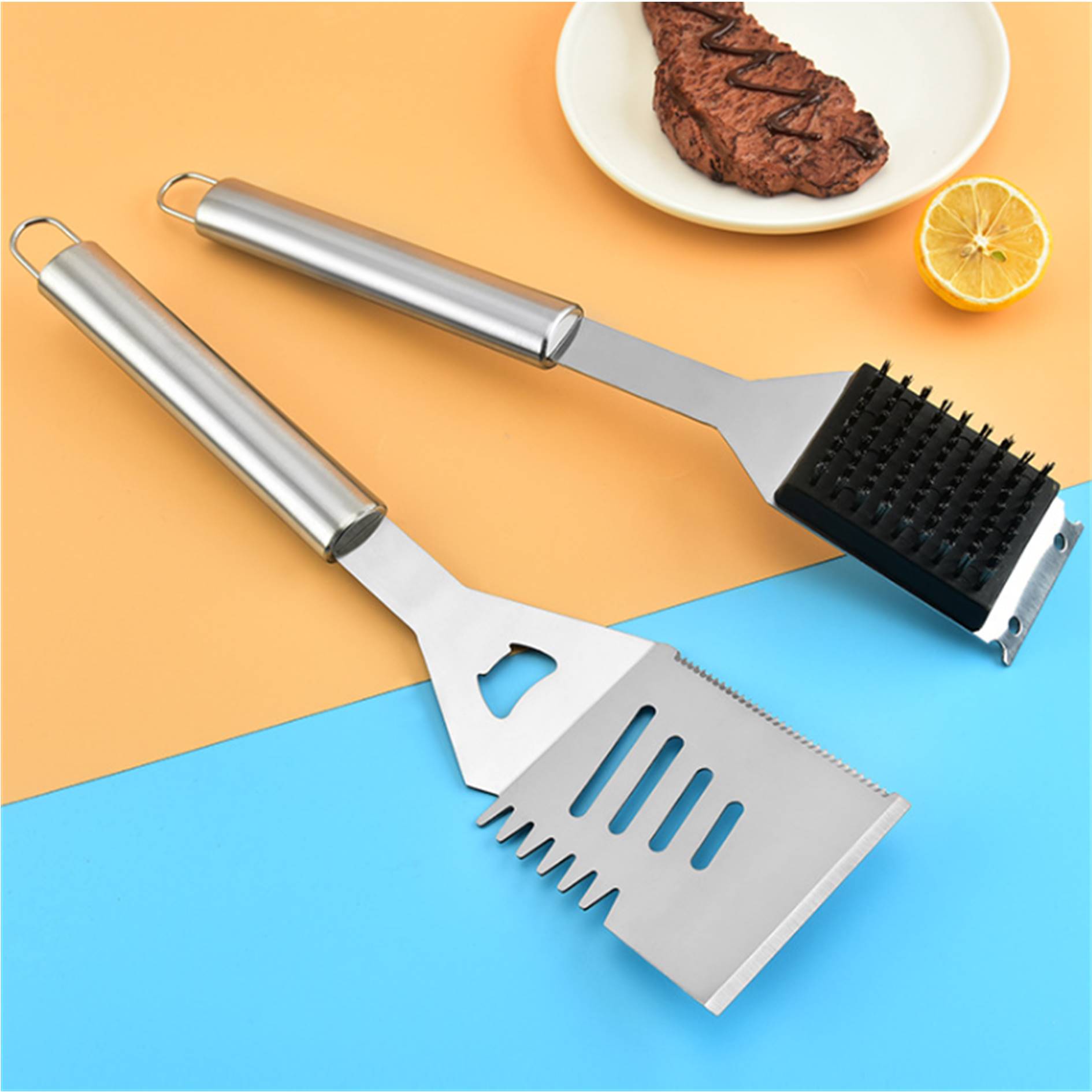 26-Piece BBQ Stainless Steel Tools 1