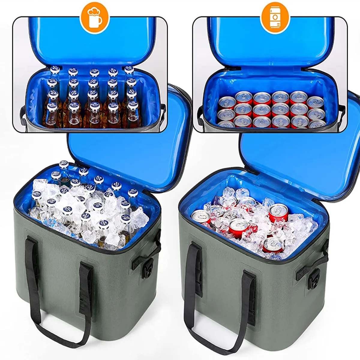 30 Cans Soft Waterproof Leak Proof Insulated Cooler Bags 4
