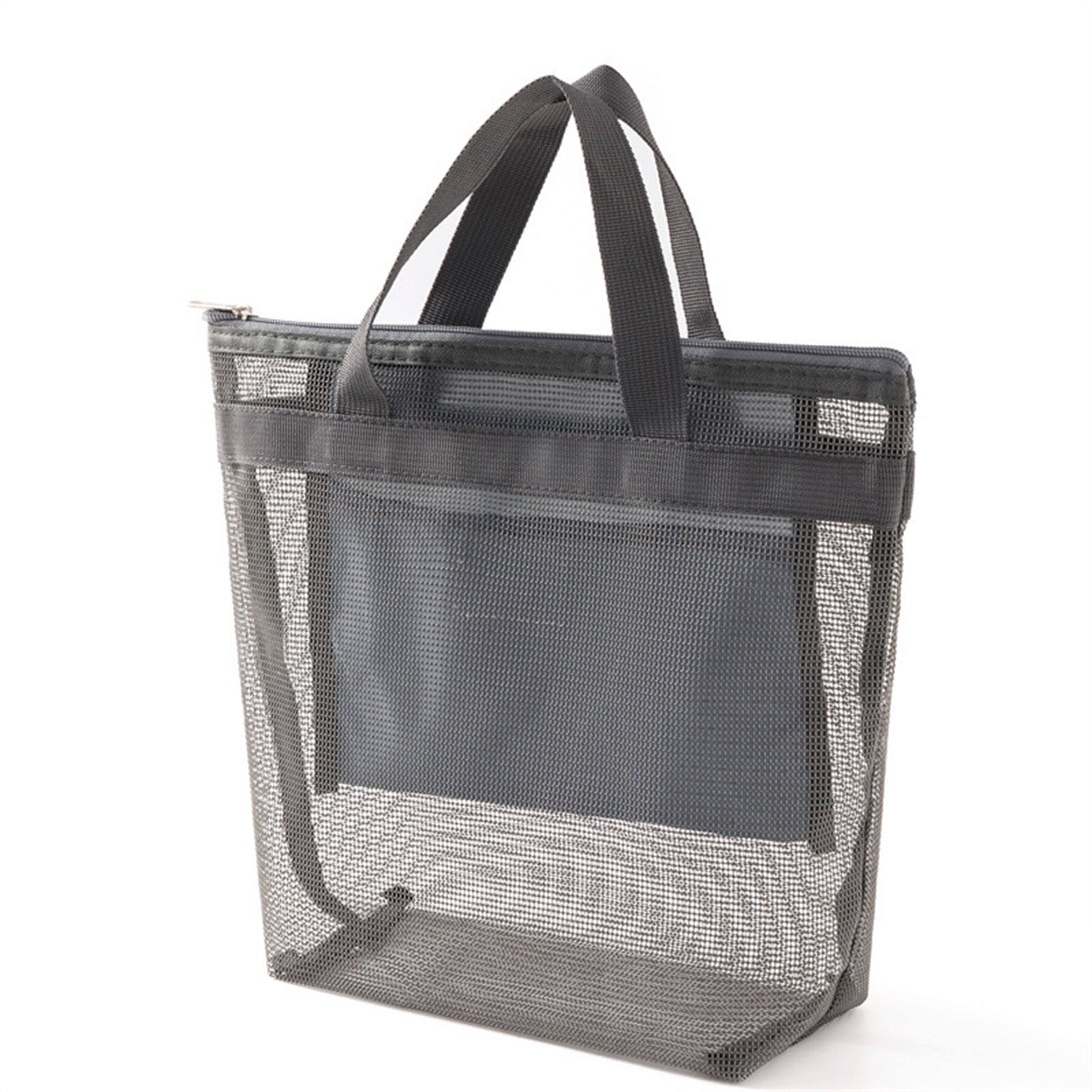 Oxford Portable Grid Beach Tote Bag, custom tote bag with logo imprint 10