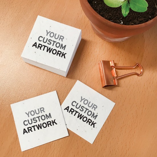 Double-Sided Plantable Square Business Cards 5