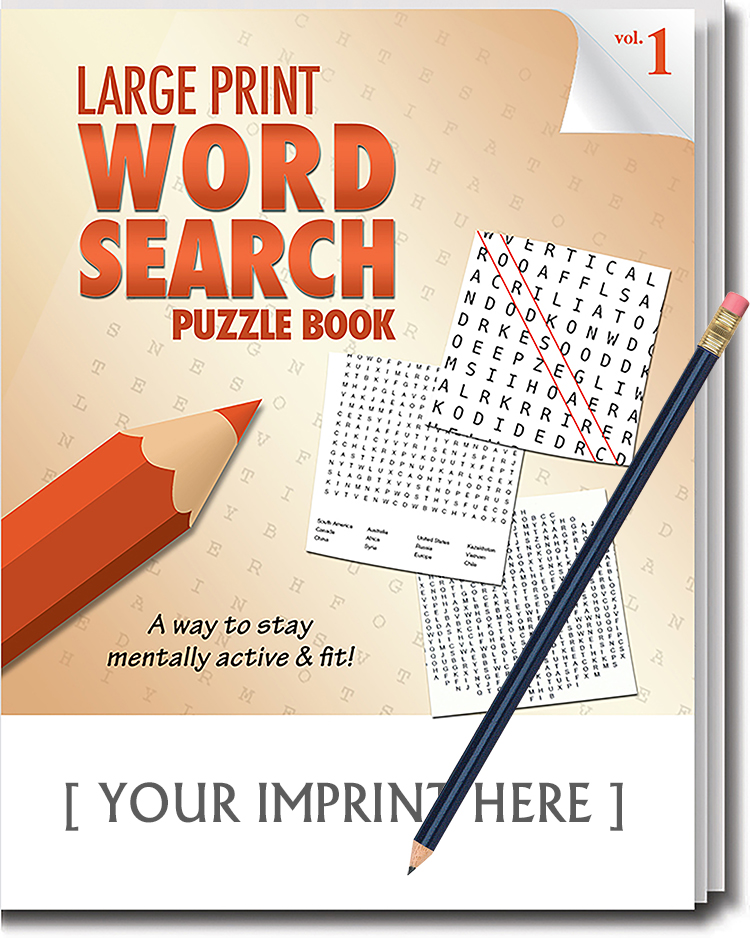 PUZZLE PACK - LARGE PRINT Word Search Puzzle Book - Volume 1 with pencil 2