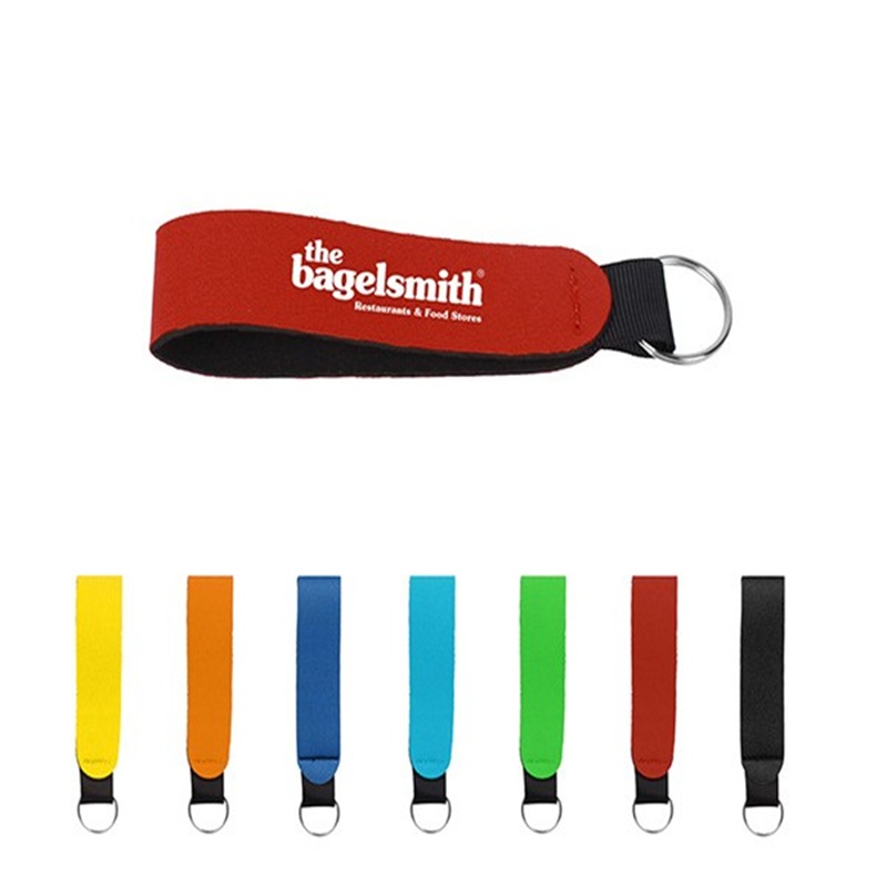 Custom Neoprene Wrist Strap Keychain Holder 1