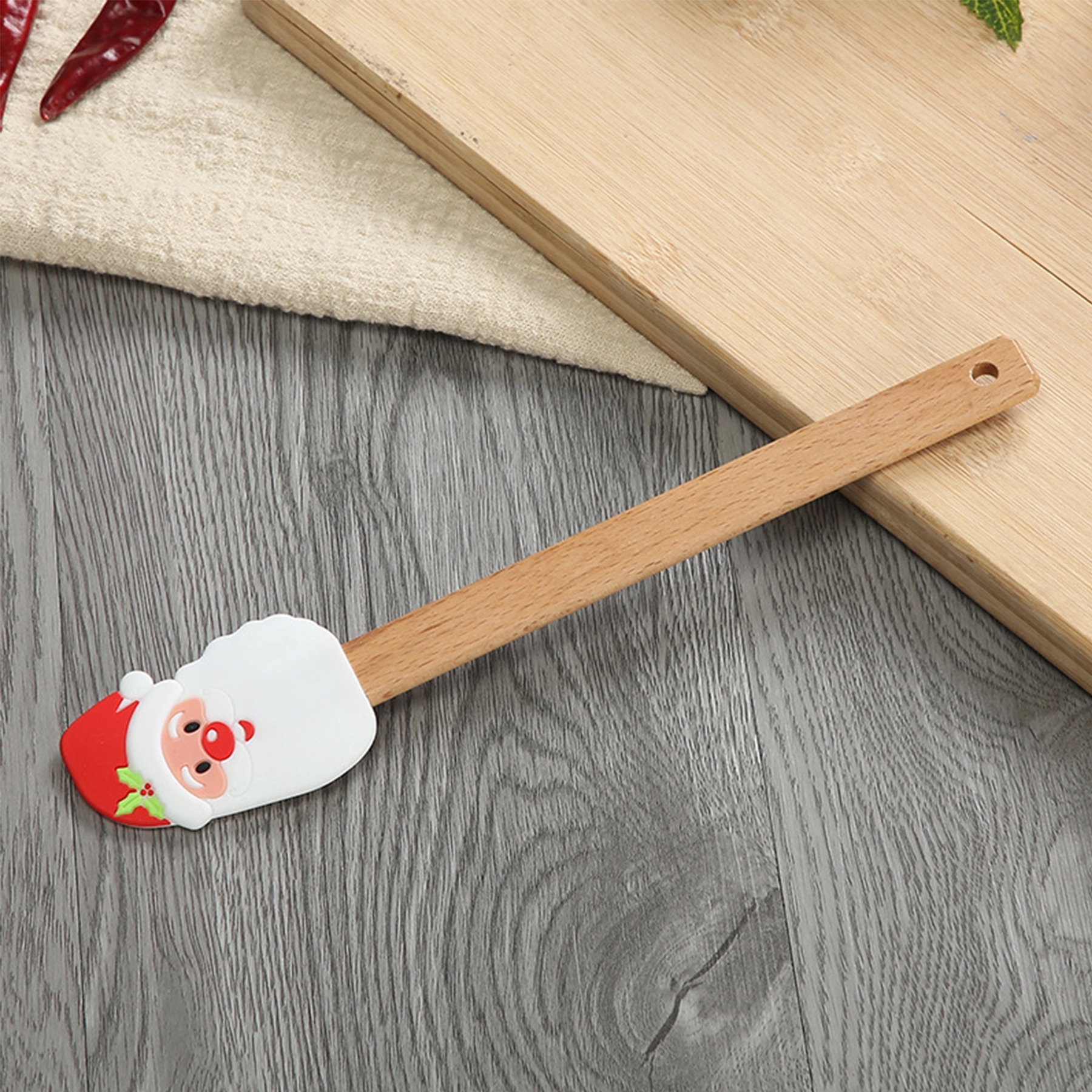 Xmas Christmas Silicone Rubber Spatula Set 9