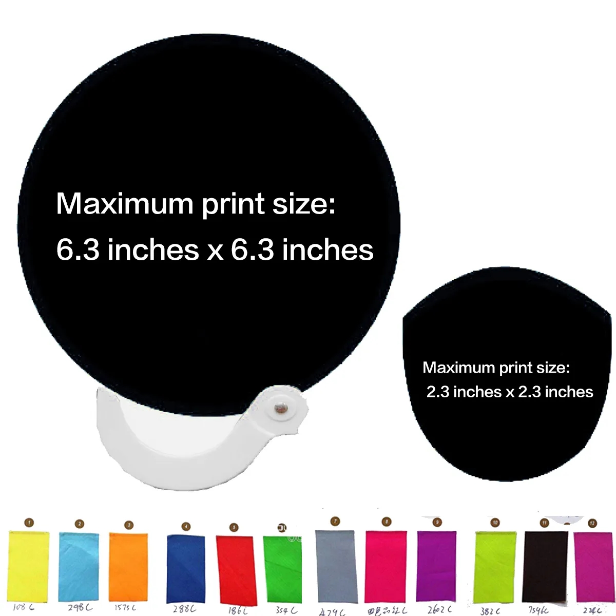 Custom 8 inches Pop Up Foldable Frisbee Handheld Round Fan 4