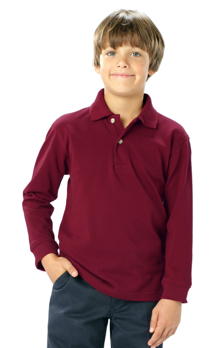 Youth Superblend L/S Pique Polo 8