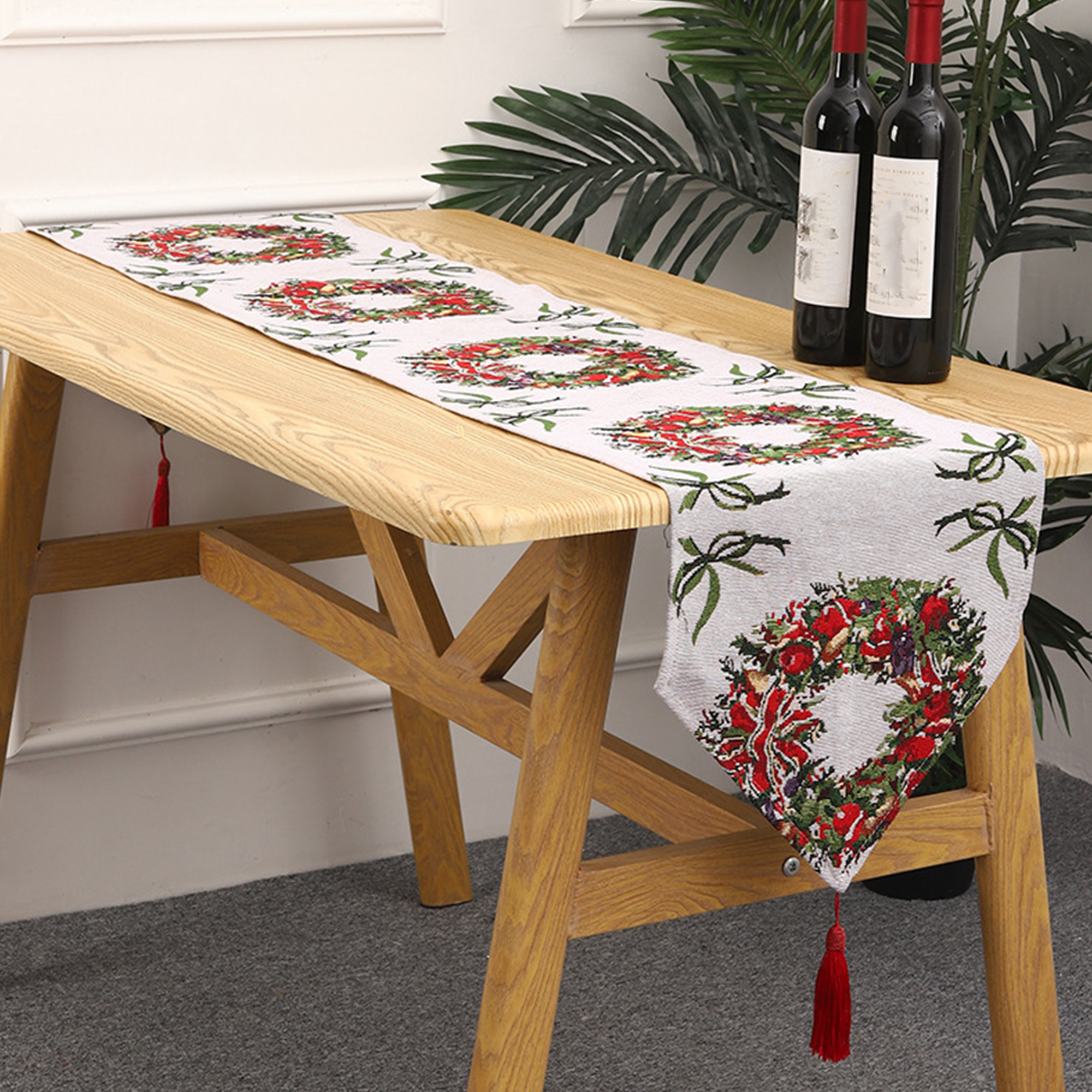 Christmas Snowflake Holiday Table Runner 2