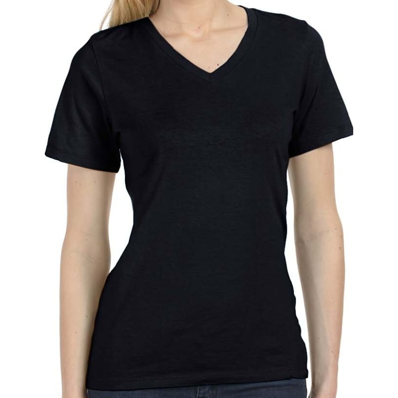 Bella Missys Relaxed Jersey Short-Sleeve V-Neck T-Shirt 7