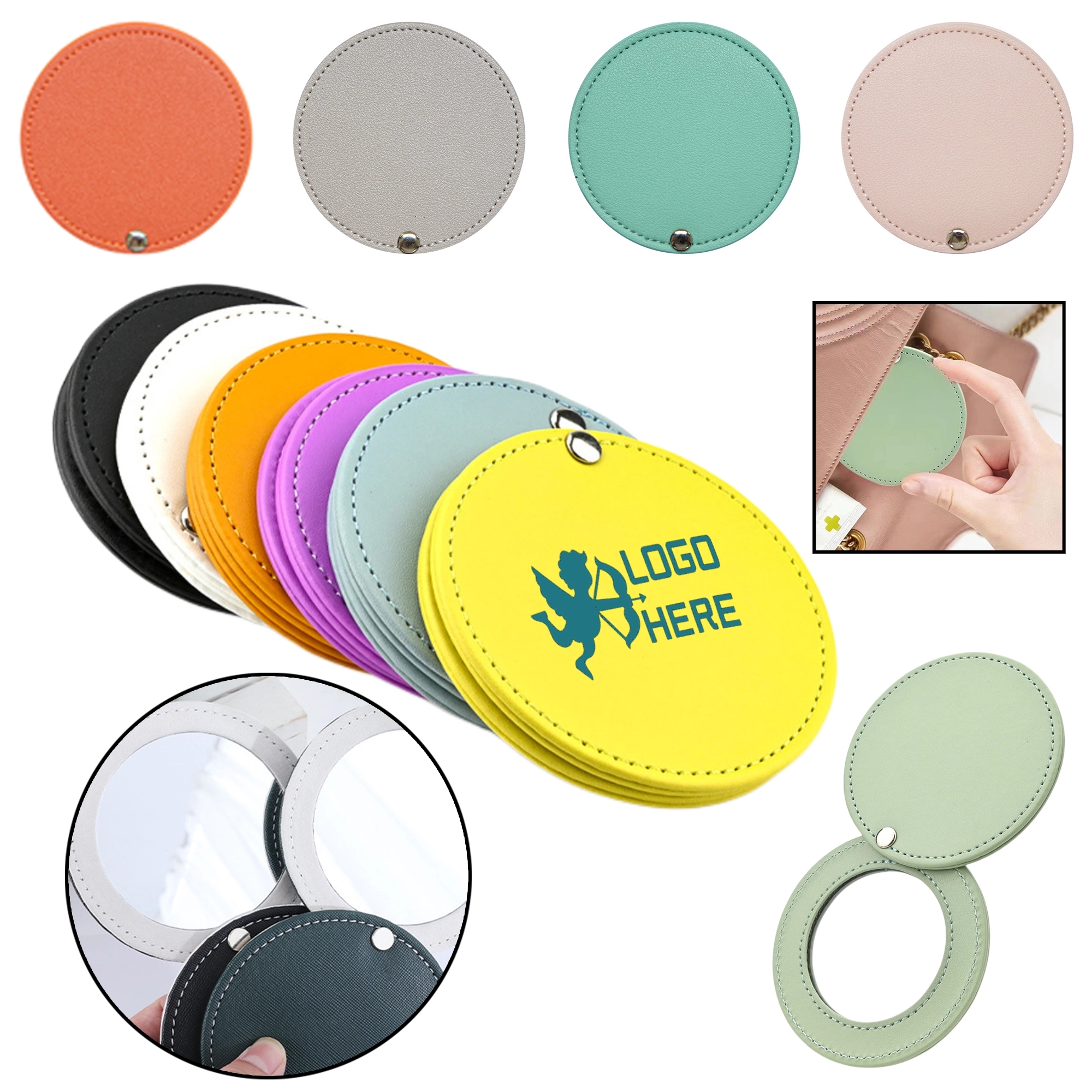 Rotatable Case Makeup Mirror 14
