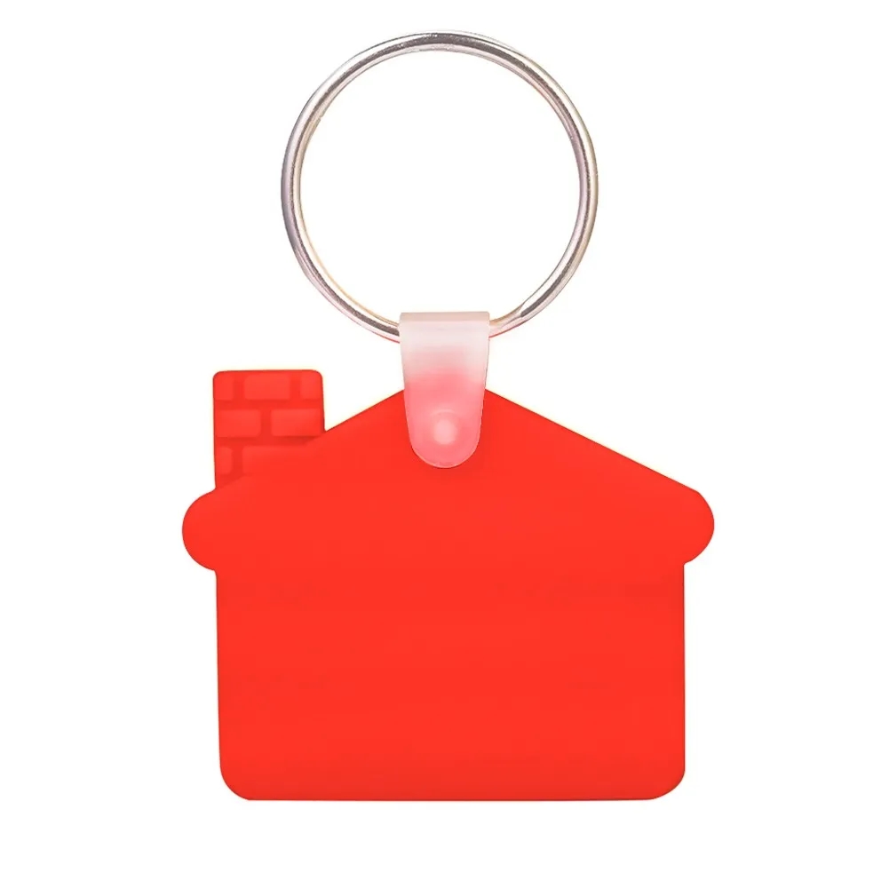 Custom House Shaped Silicone Keychain 9
