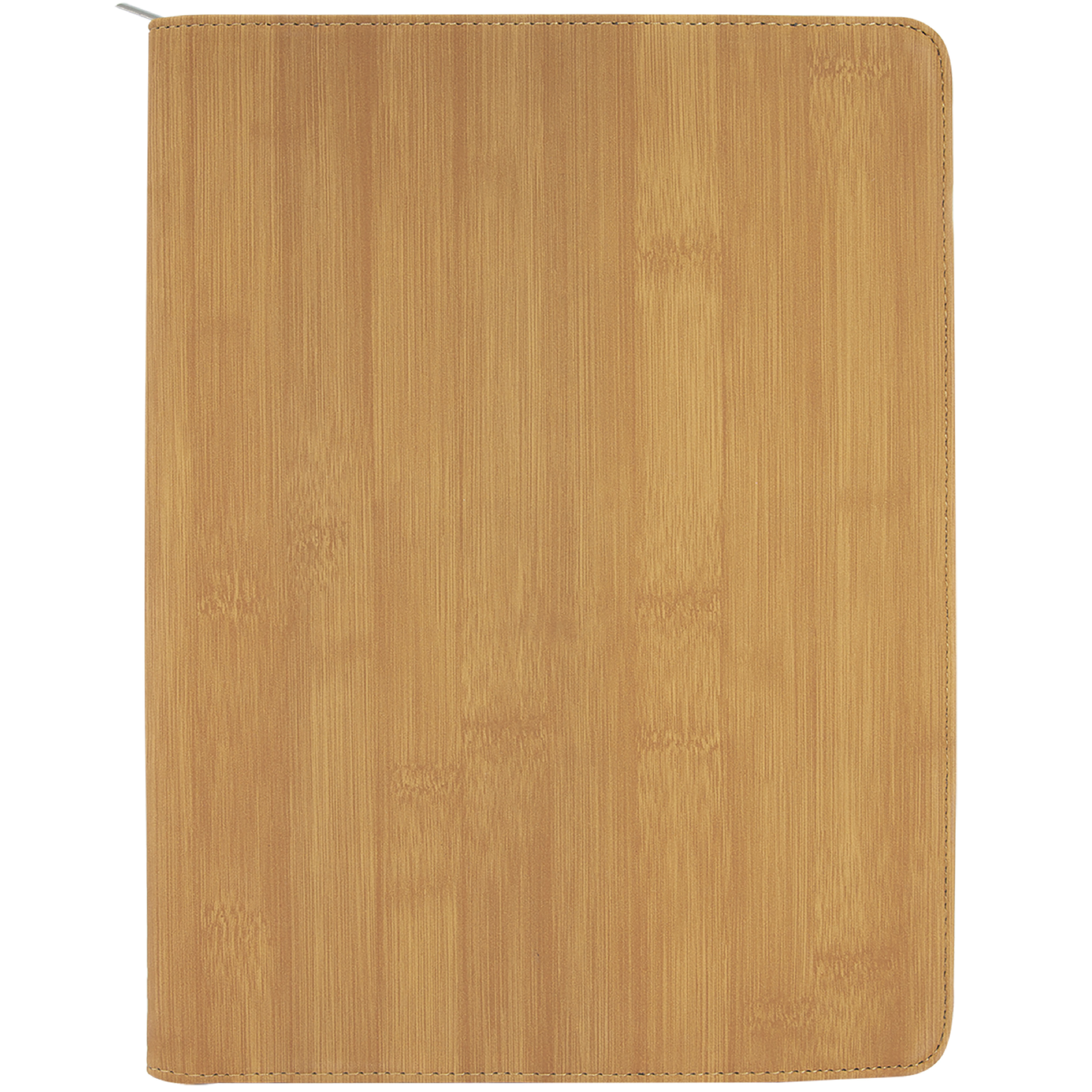 9" x 12" Leatherette Bamboo Portfolio with Zipper 1
