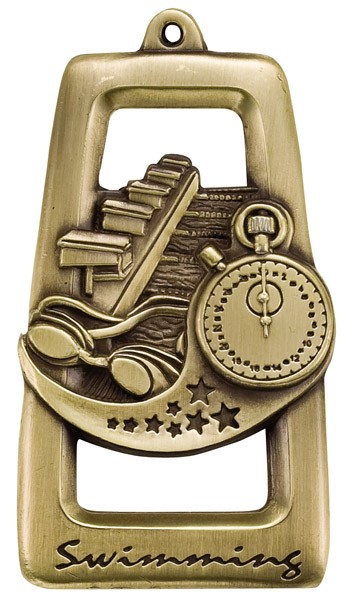 Swimming Star Blast Medal, 2 3/4" tall 2