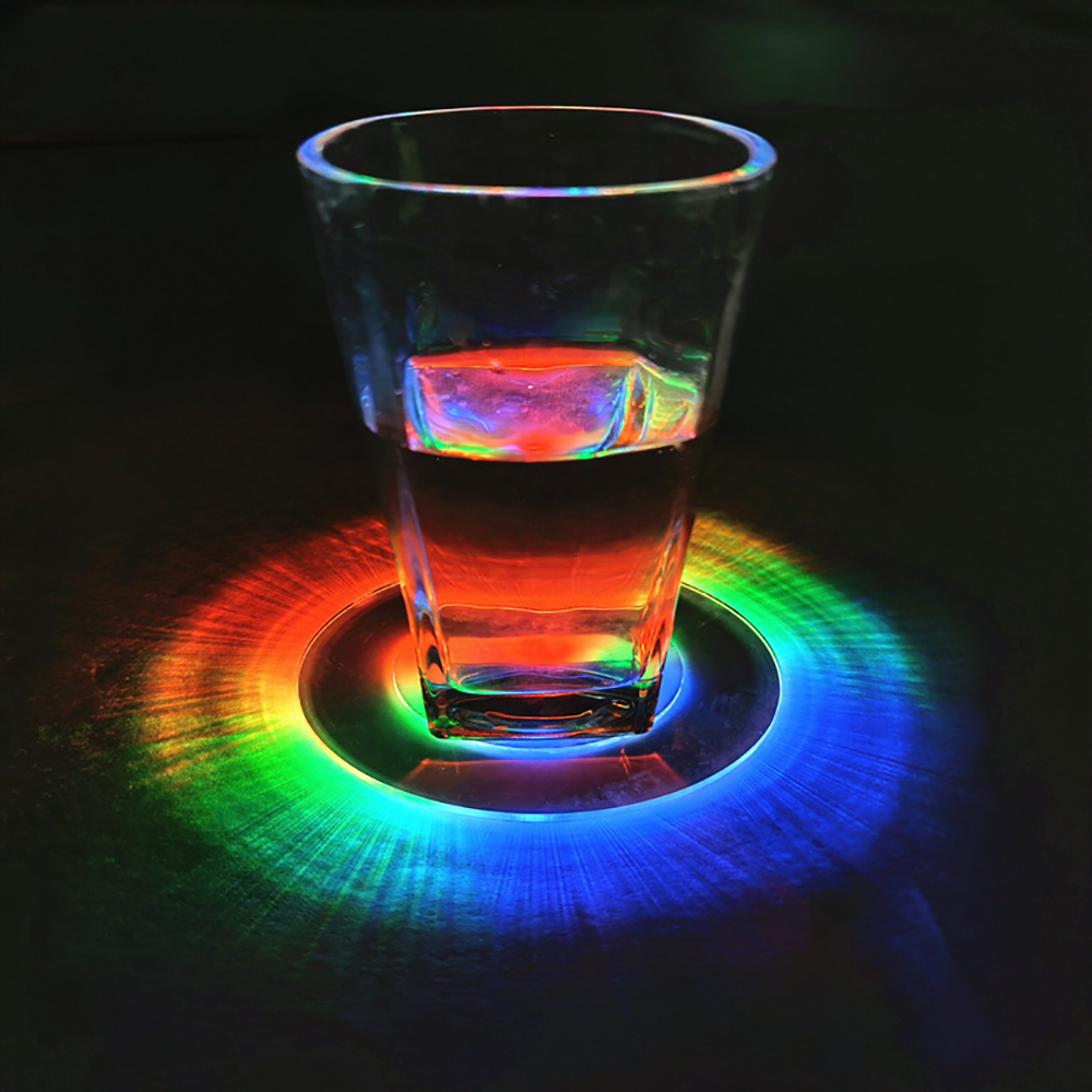 10cm LED Luminous Coaster Cup Mat 3