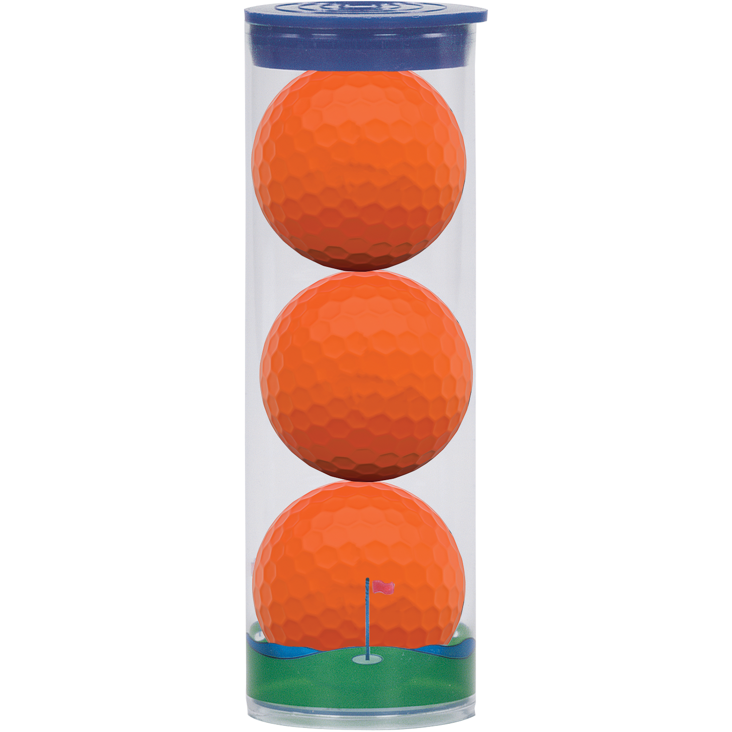 3 Ball Clear Tube with Wilson Golf Balls 1