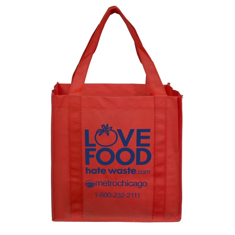 12-1/2"W x 13"H x 8"Gusset - "MEGA" Grocery Shopping Tote Bag 24