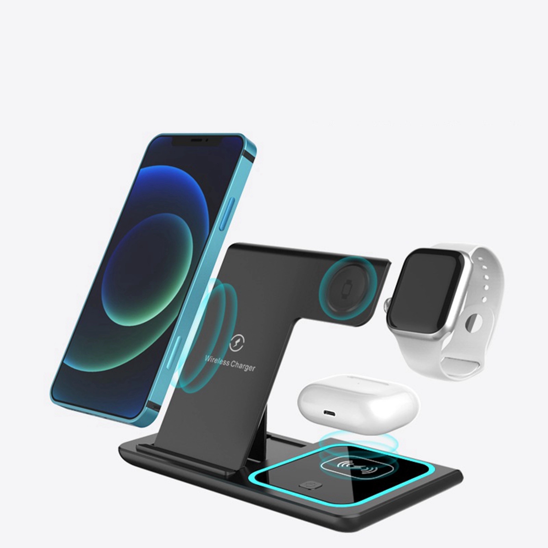 15 Watt Foldable 3 in 1 Wireless Charger 6