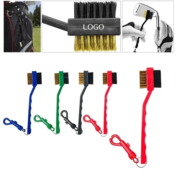 Golf Club Cleaning Brush - Double-Sided Copper Bristles 7