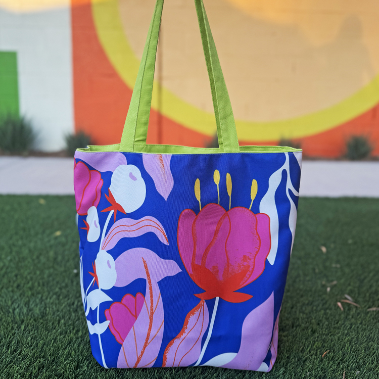 Reversible Colored Cotton Tote 9