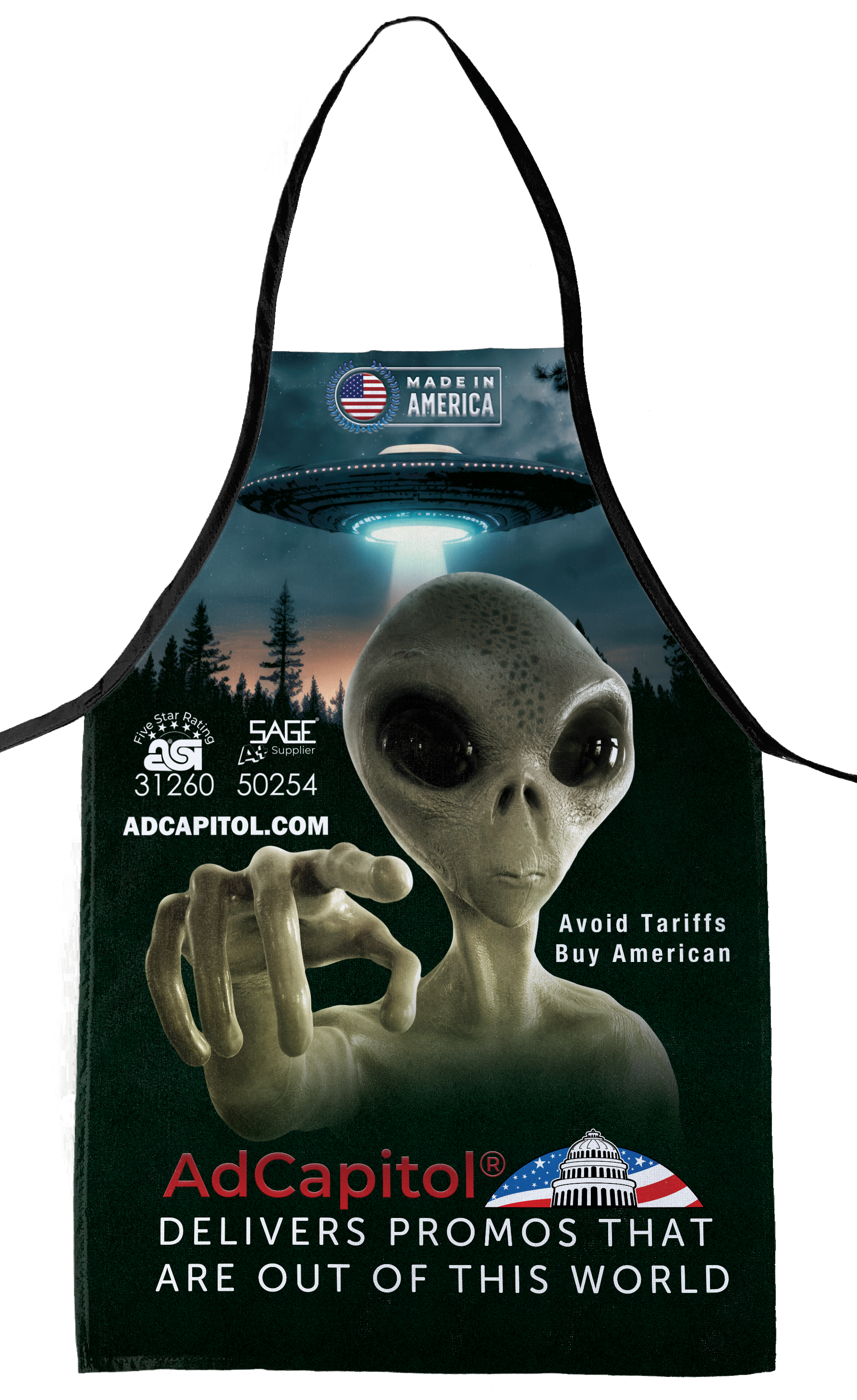 Sublimated Mid-Size Bib Apron 2