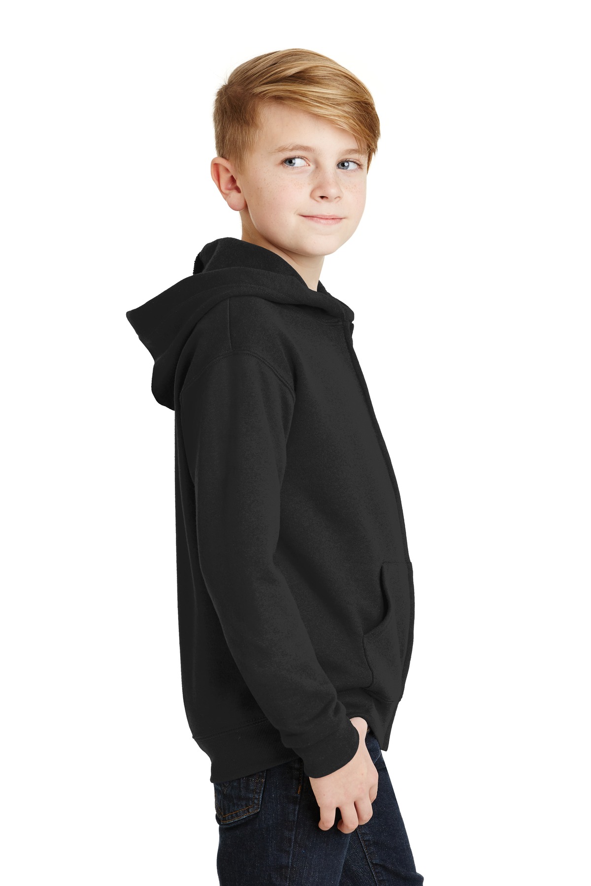 Jerzees® Youth NuBlend Full-Zip Hooded Sweatshirt 6