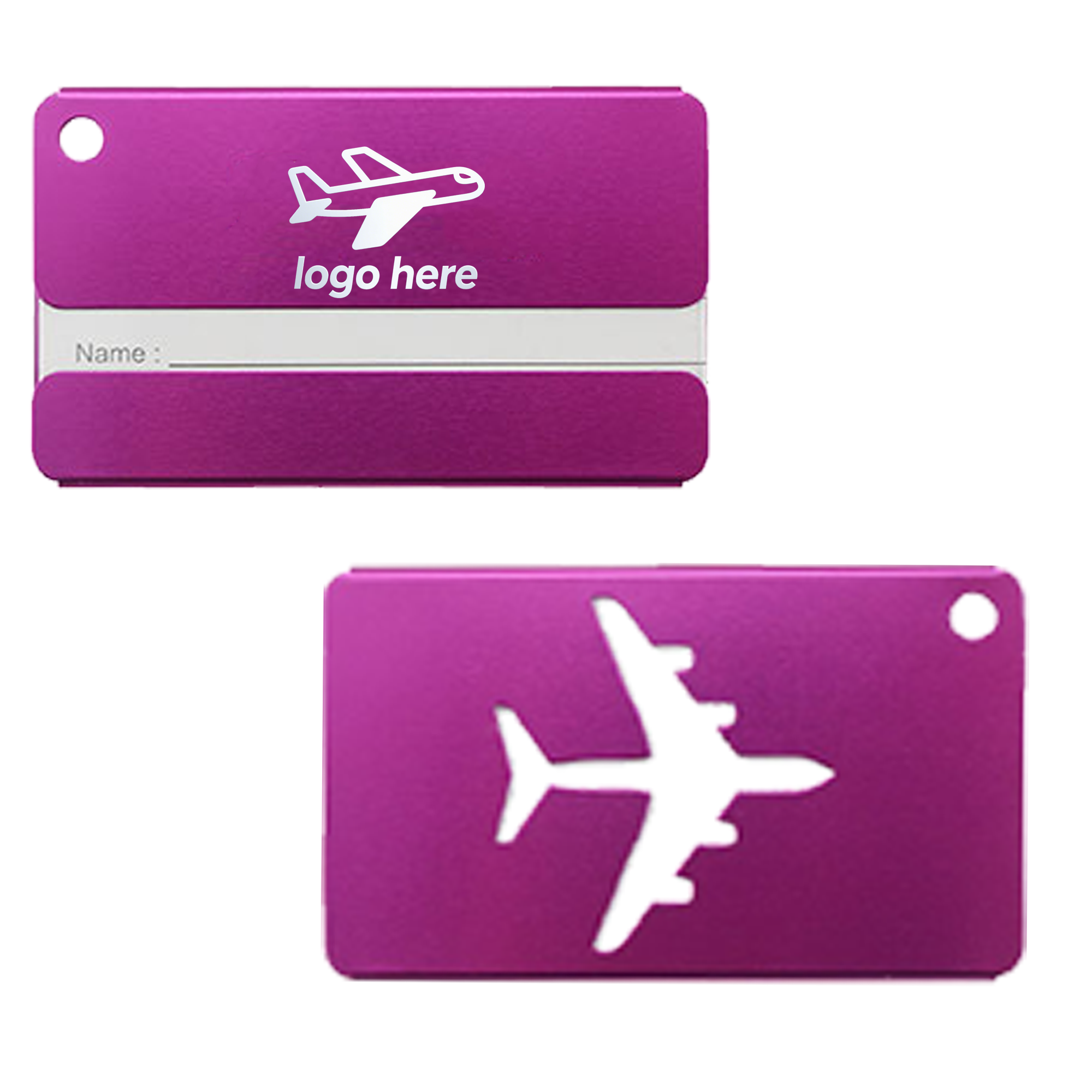 Custom Engraved Metal Baggage Tags 1