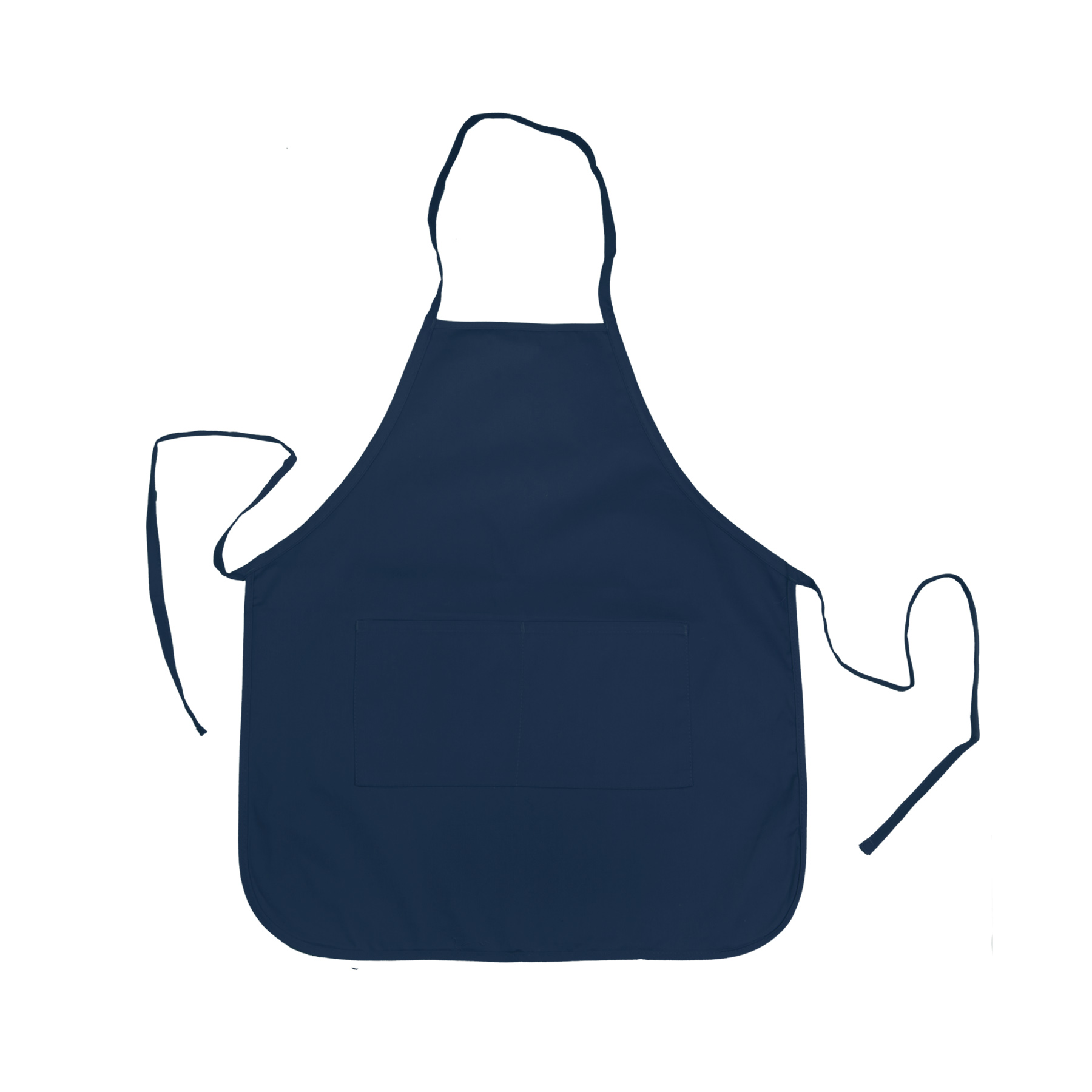 Heather NL2R Long Round Bottom Cotton Twill Apron 8