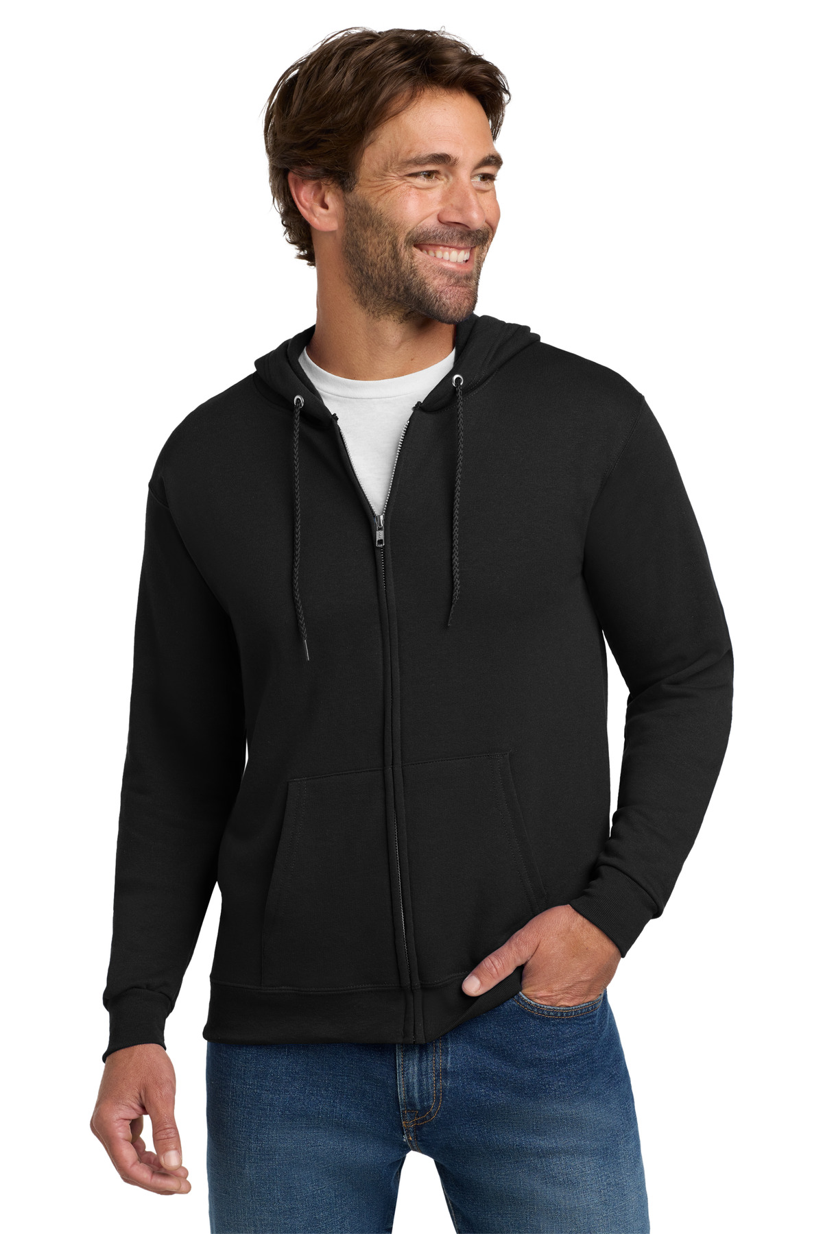 Hanes® EcoSmart Full-Zip Hooded Sweatshirt 30