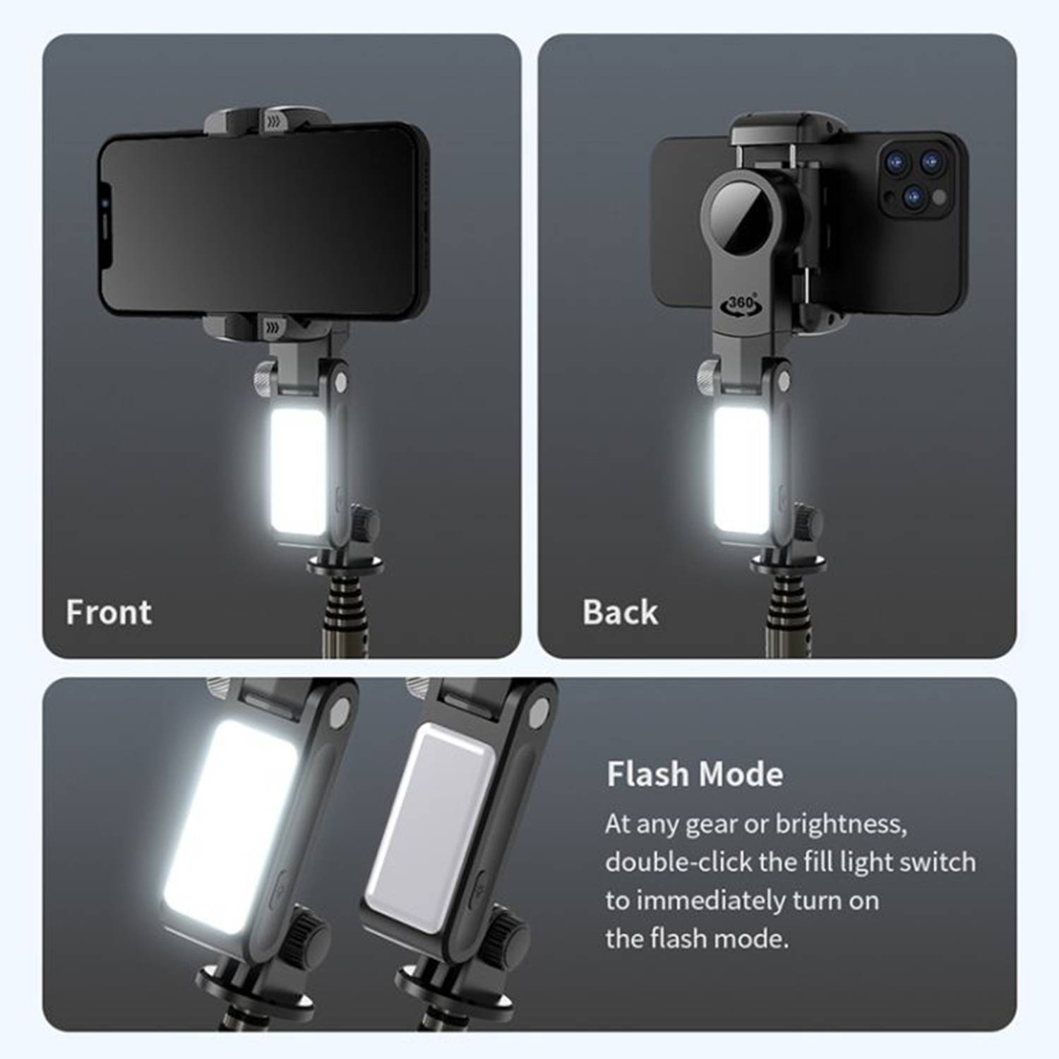 Remote Control Selfie Stick Phone Gimbal Stabilizer 3