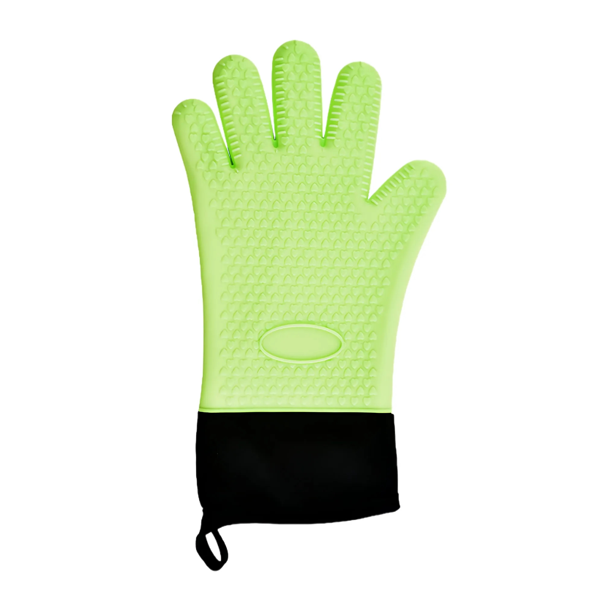 Flexible Five Finger Heat Resistant Silicone Oven Mitts 3