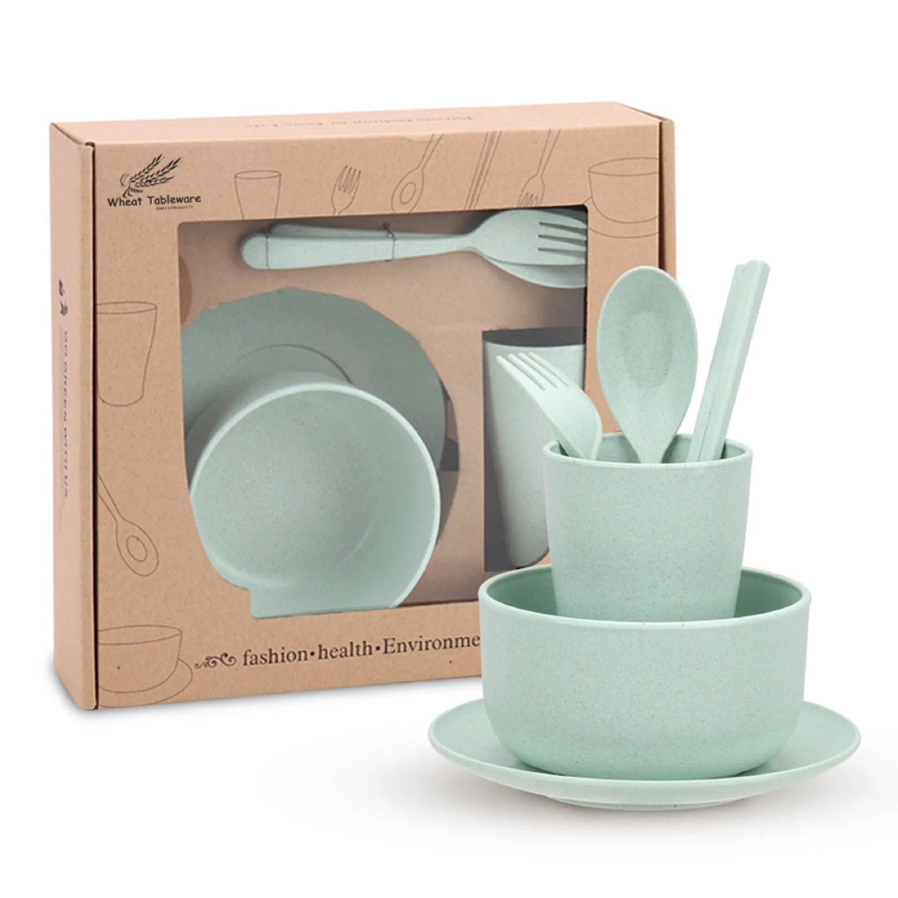 Biodegradable Wheat Straw Cutlery Set 2