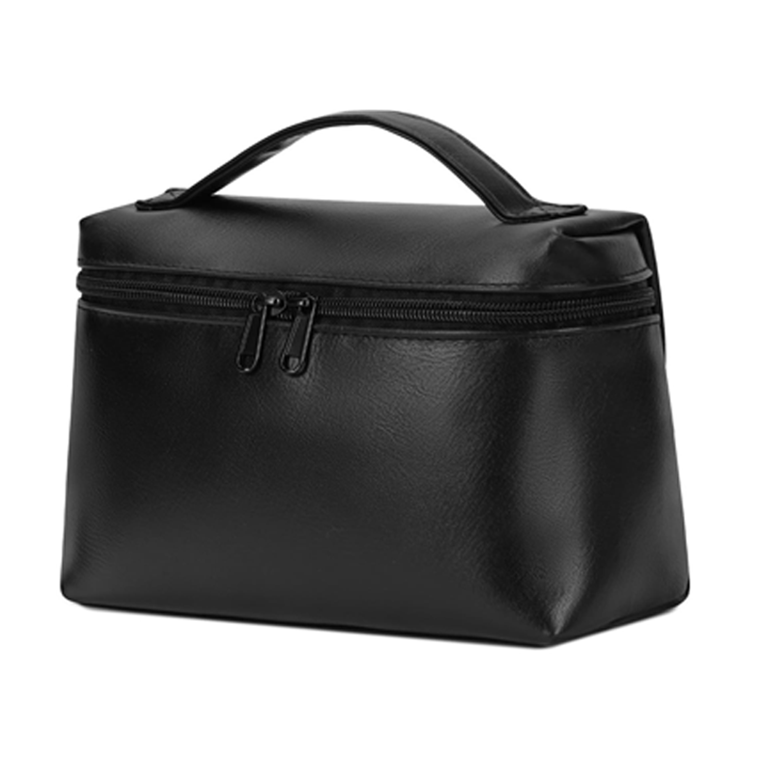 Stylish Waterproof PU Makeup Bag w/ Dual Zippers 5