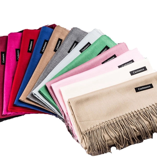 Winter Imitation Cashmere Scarf With Tassels 5