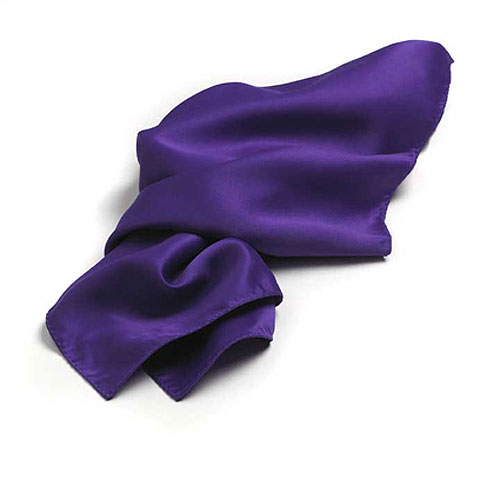 Purple Polyester Satin Scarf - 30"x30" 2