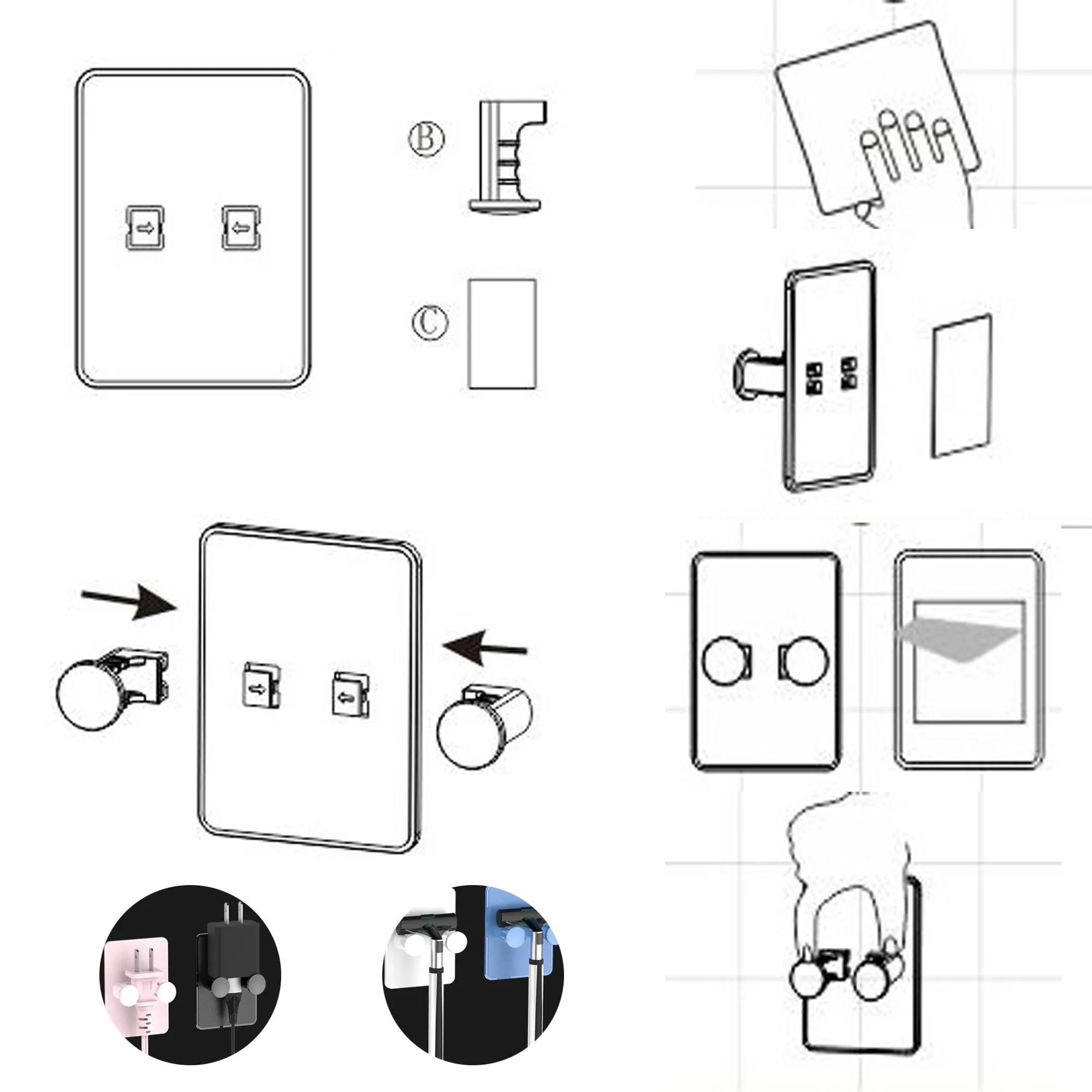 Drill-Free Storage Shelf Hook 6