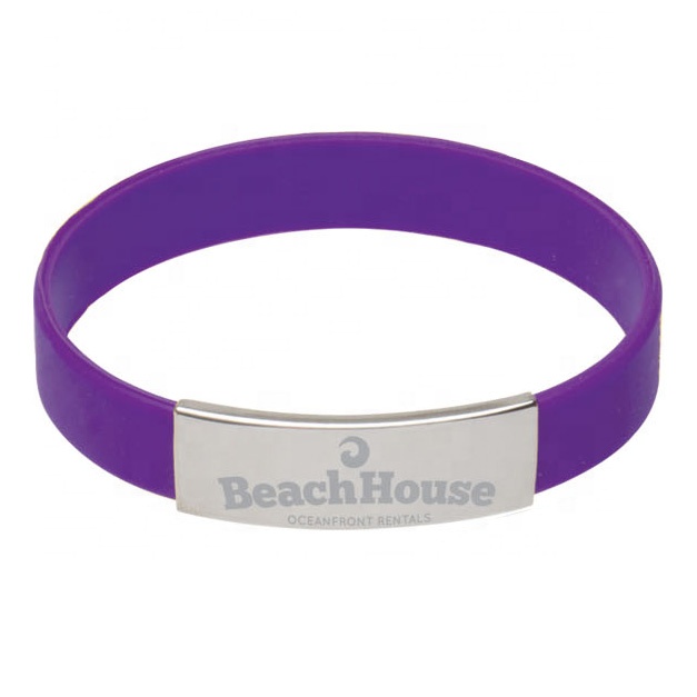 Silicone Wristband with Metal Clip 2