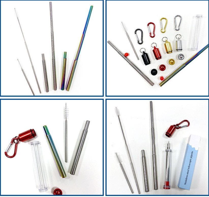 Stainless Steel Straws Set 3
