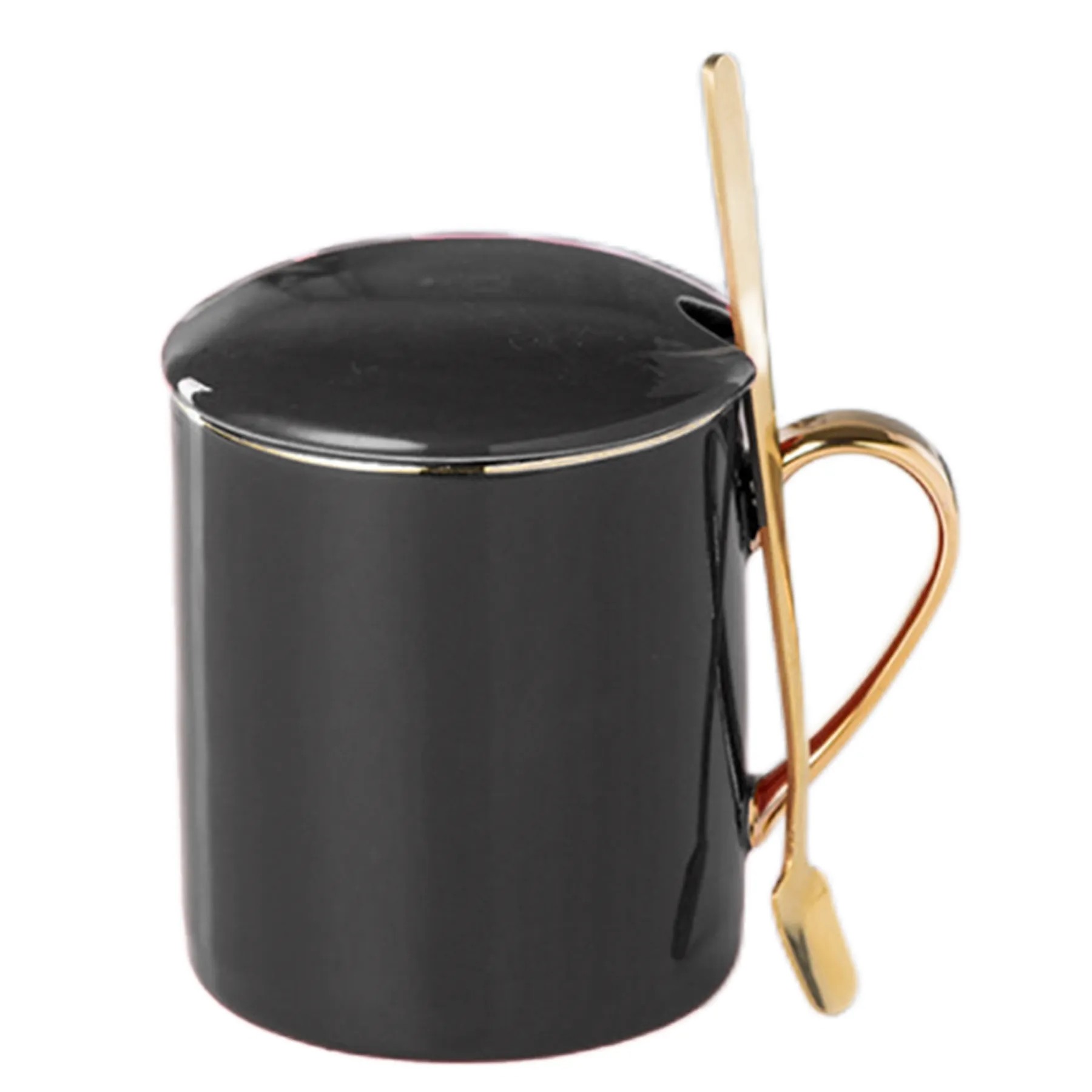 12Oz Gold Handle Ceramic Mug 2