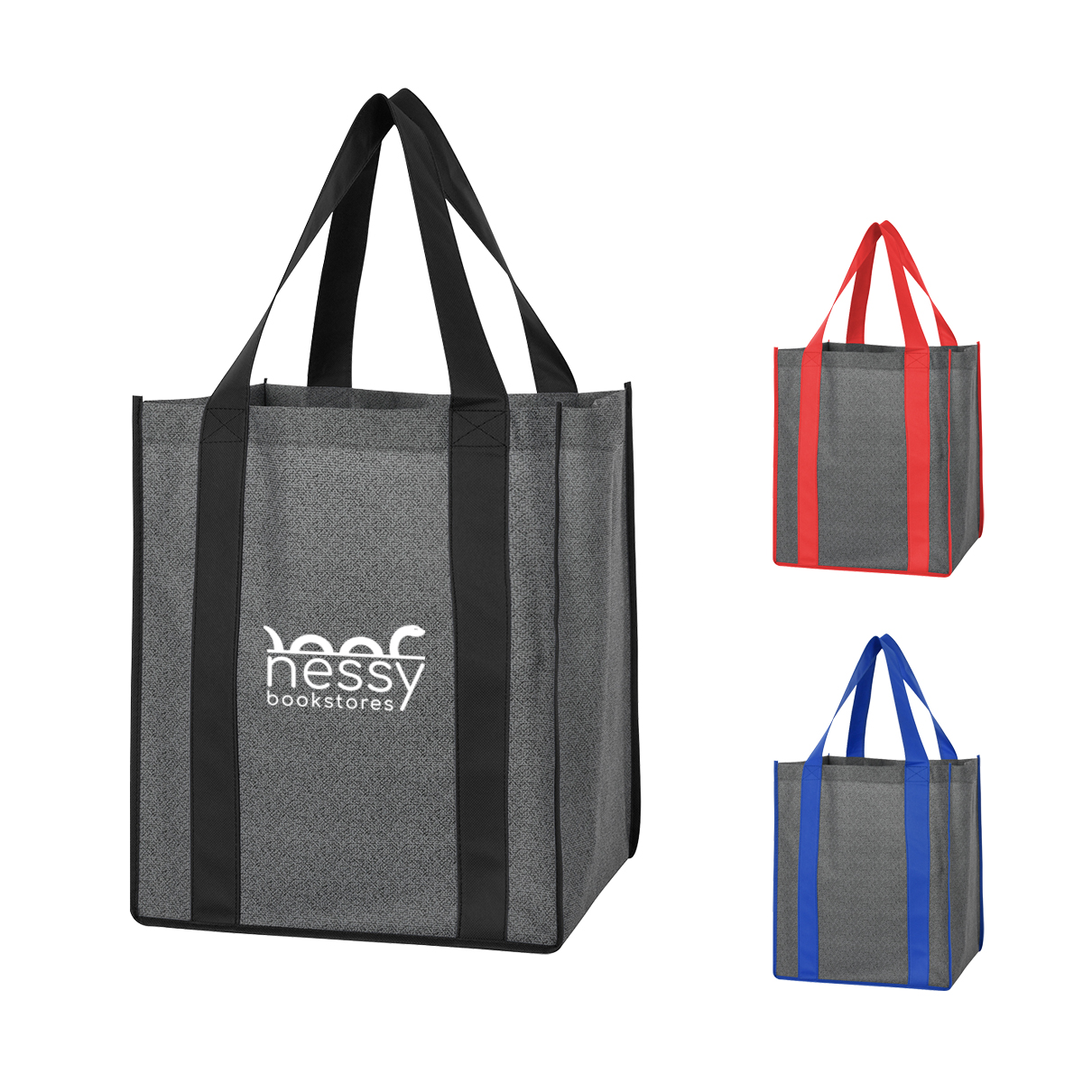Heathered Non-Woven Shopper Tote Bag 2