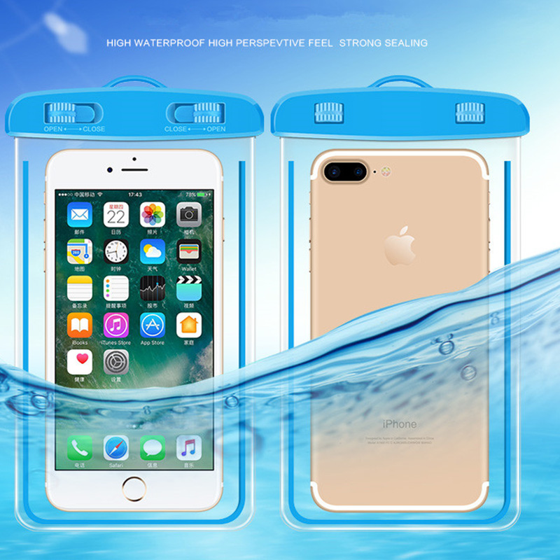 PVC Waterproof Cell Phone Bag with Luminous bar 2