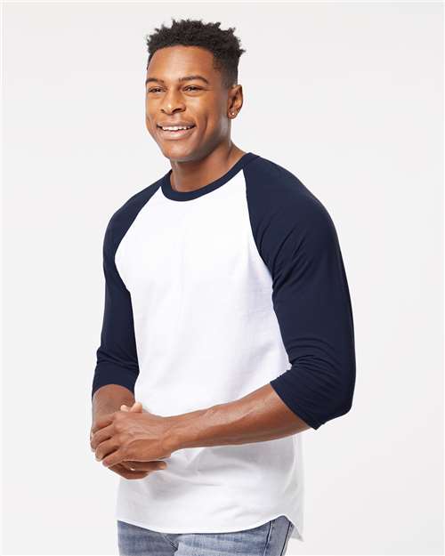Unisex Fine Jersey Raglan T-Shirt - 245 74