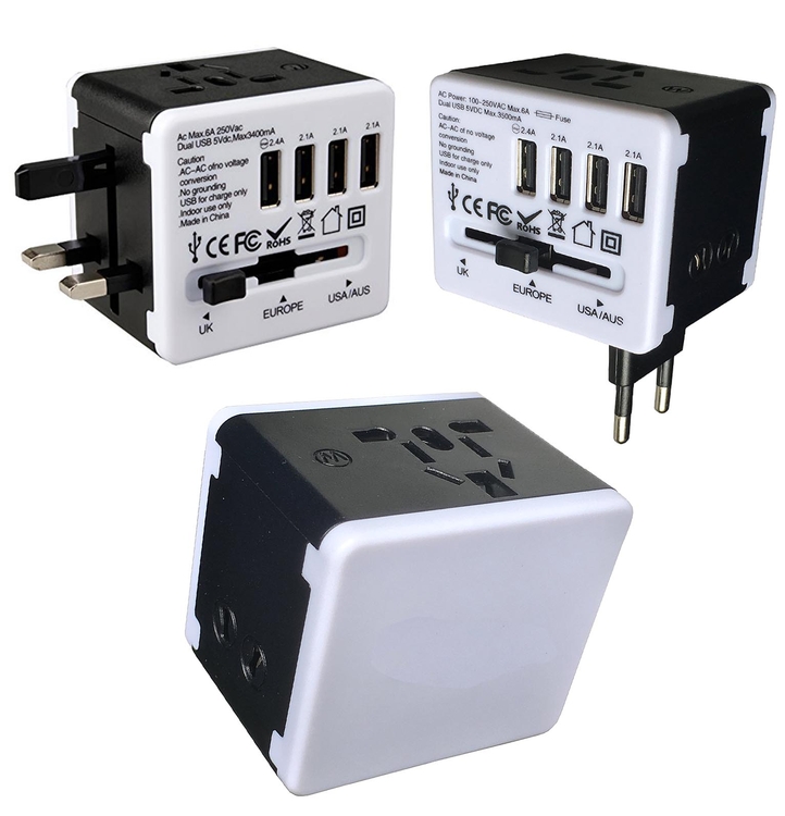 iBank ® Universal Travel Adapter, International Power Adapter 4