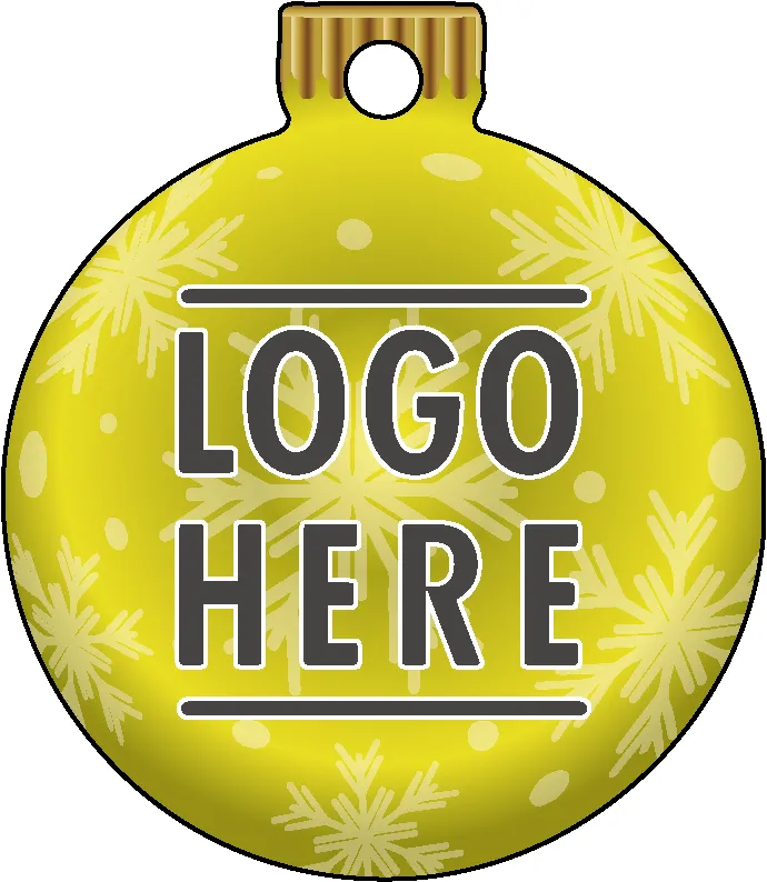 Full Color Acrylic Ornaments - Bulb 2 - Yellow