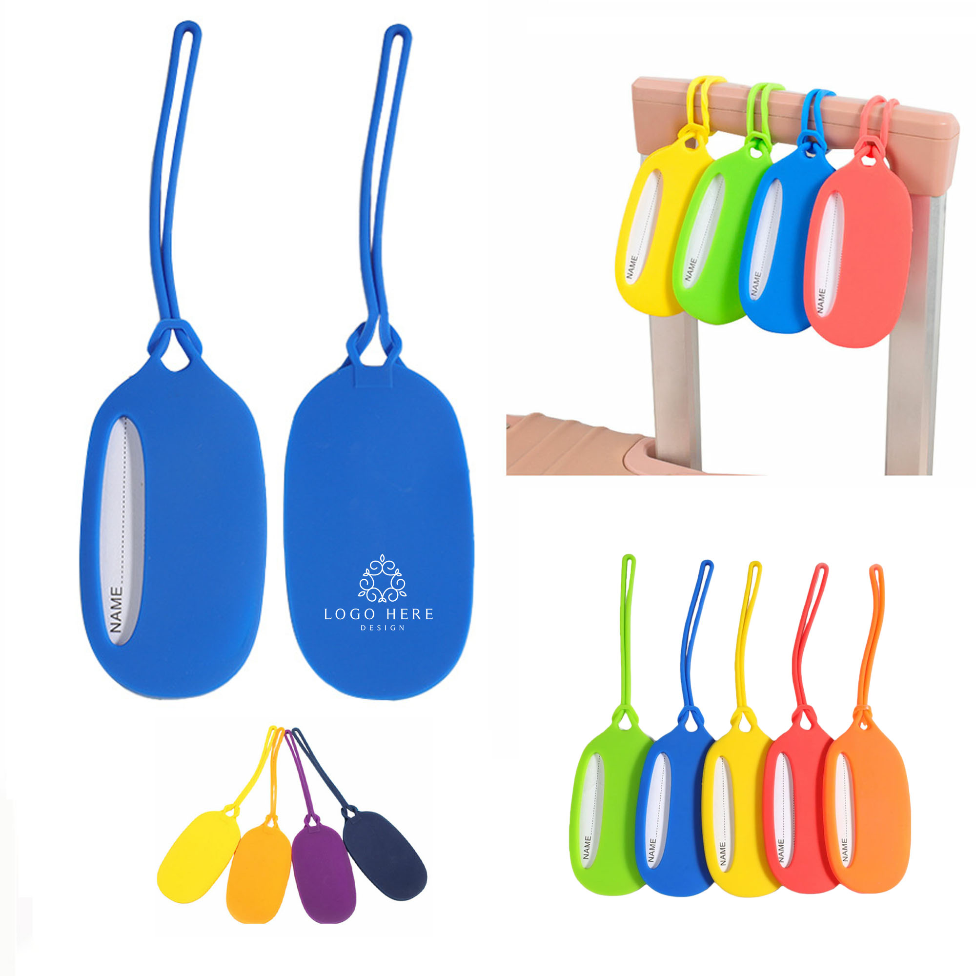 Waterproof Travel Luggage Tags with Strap 1