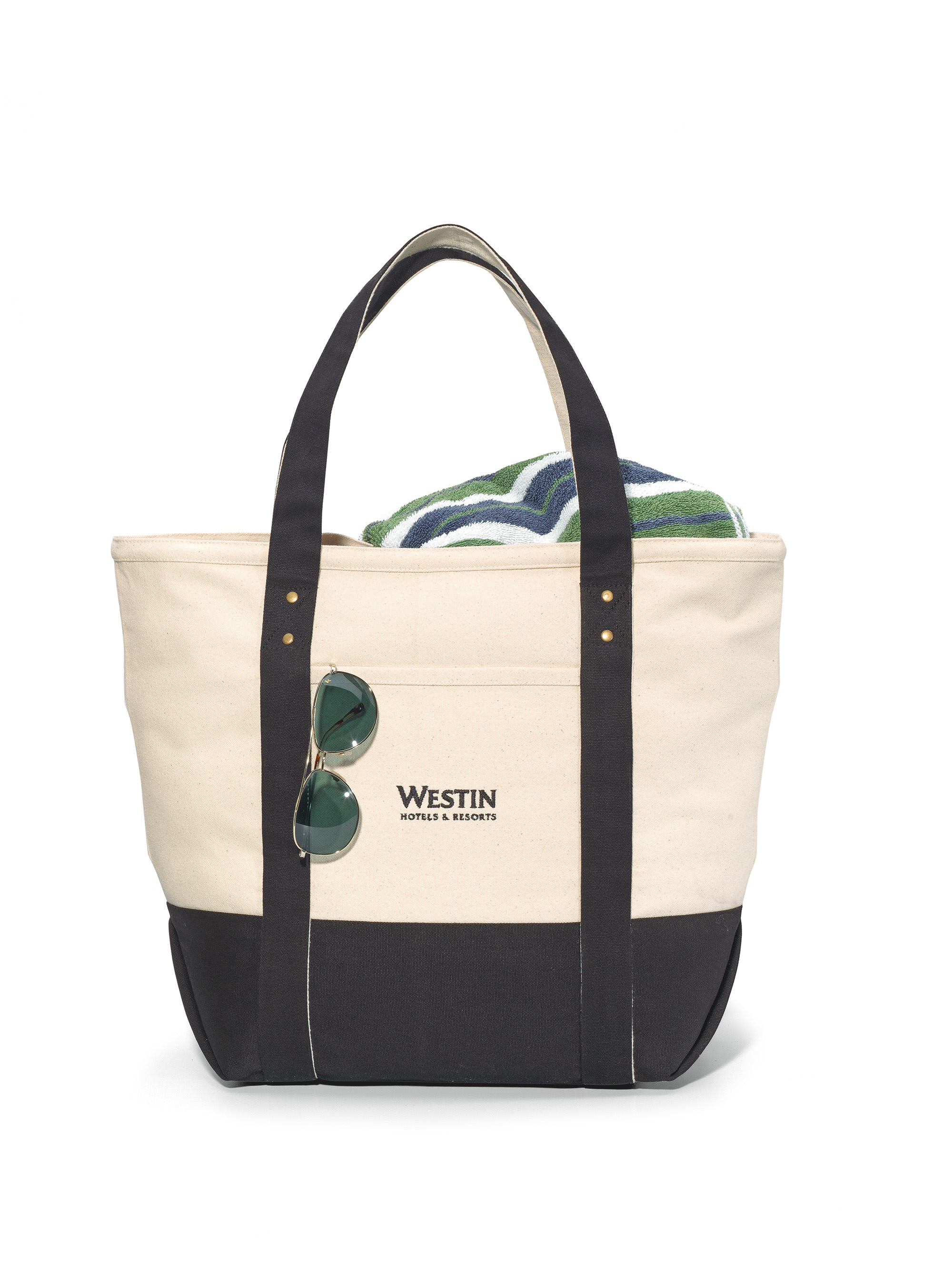 Seaside Zippered Cotton Tote 10